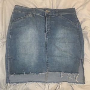 High Waist Denim Skirt